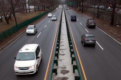 Researchers at Boston University published results of a study Monday that tracked road traffic over 33 years and found that increased population density correlates with decreased carbon dioxide emissions. PHOTO BY NICKI GITTER/DAILY FREE PRESS STAFF