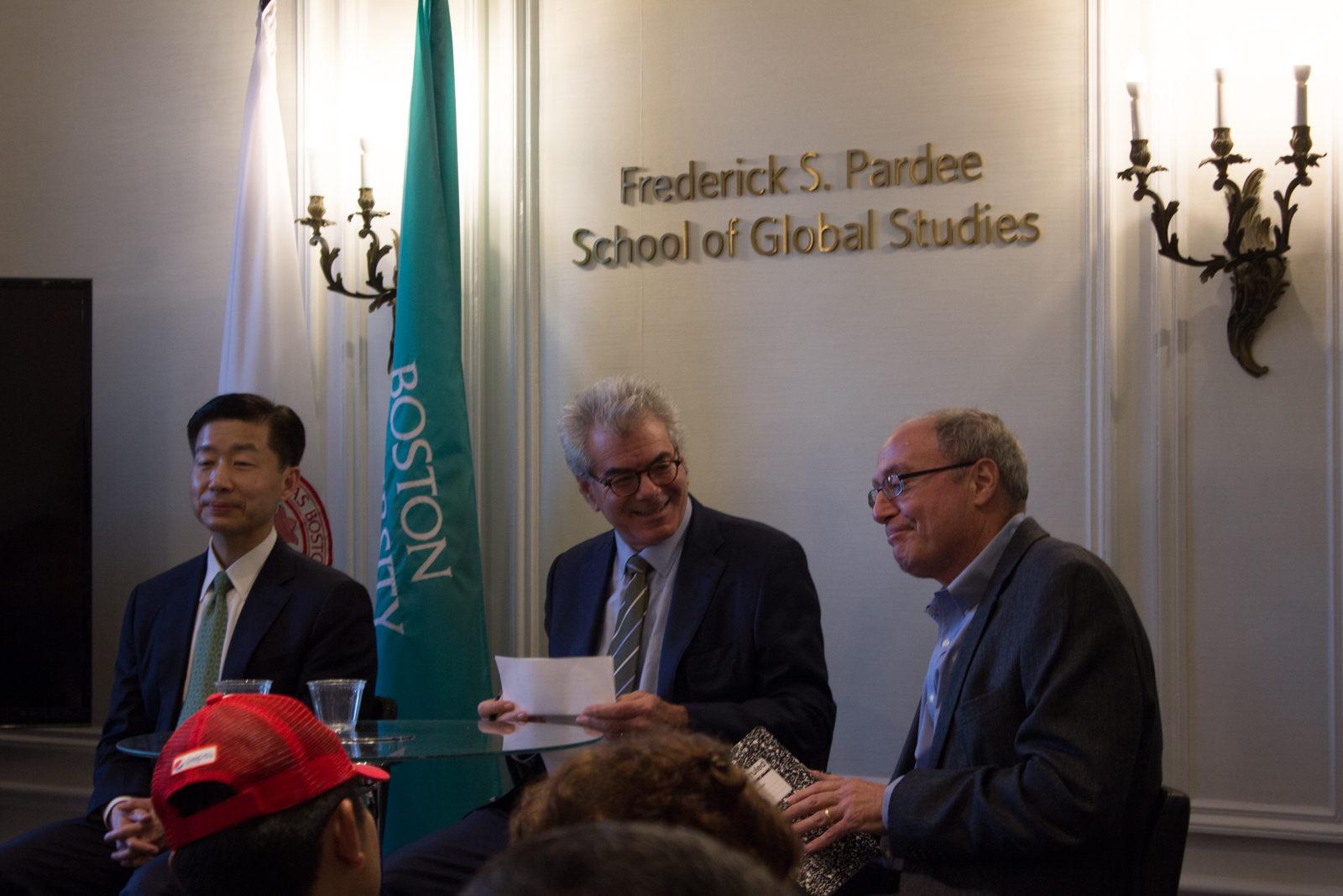 The Boston University Center for the Study of Asia hosts “Showdown on the Korean Peninsula: The United States, China and the Two Koreas” Tuesday evening at the Frederick S. Pardee School of Global Studies. PHOTO BY JENNA MANTO/ DAILY FREE PRESS STAFF