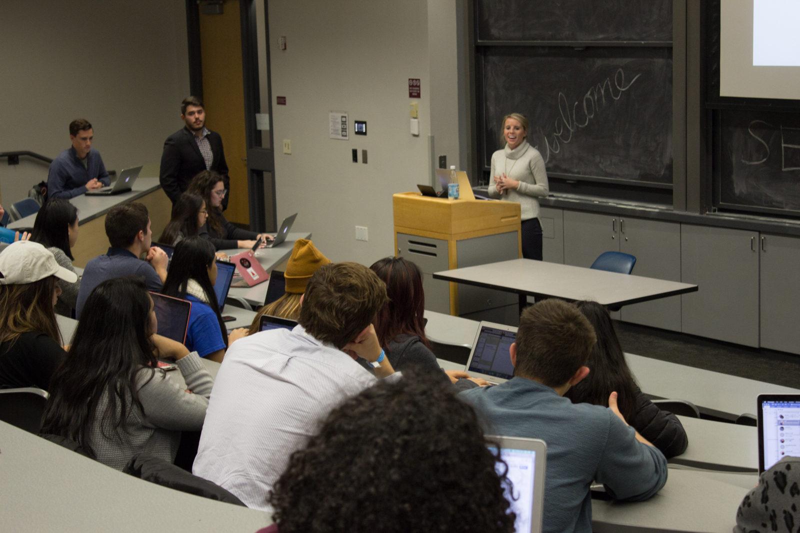 Student Government dissolves standing committees at their meeting Monday night. PHOTO BY JENNA MANTO/ DAILY FREE PRESS STAFF