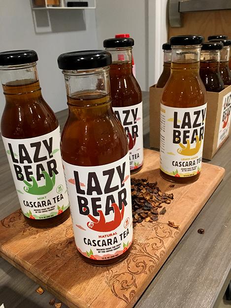 Iced tea samples on display at the Future of Food panel on March 22. The event featured a number of innovative food products. PHOTO COURTESY LAUREN ABDA
