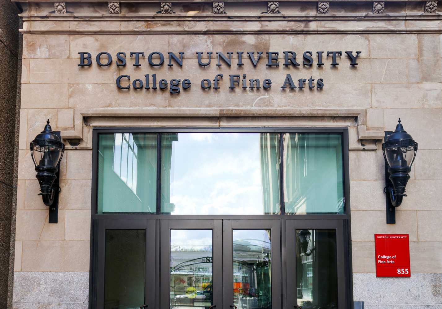 The Boston University College of Fine Arts at 855 Commonwealth Ave. The two individuals involved in the Sept. 22 CFA stabbing incident did not know each other, contradicting the original BU Alert sent on the night of the incident. LIBBY MCLELLAND/DFP FILE