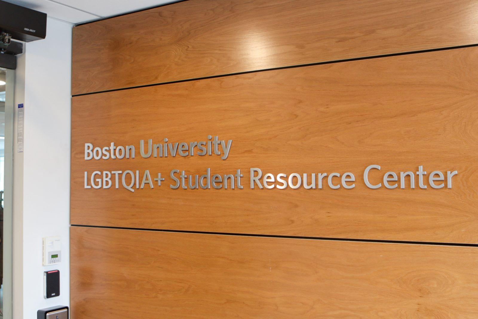 The Boston University LGBTQIA+ Student Resource Center. BU students are concerned the school will change its sexual misconduct policy following the Trump administration’s announcement that its 2020 Title IX ruling would be reinstated. RACHEL FEINSTEIN/DFP PHOTOGRAPHER 
