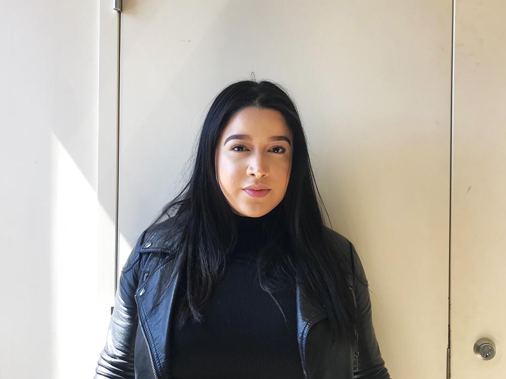 Emily Mercedes Nuñez, a current BU senior. Nuñez is asking BU to make some financial policy reforms. PHOTO BY MARTHA MERROW/DAILY FREE PRESS STAFF 

