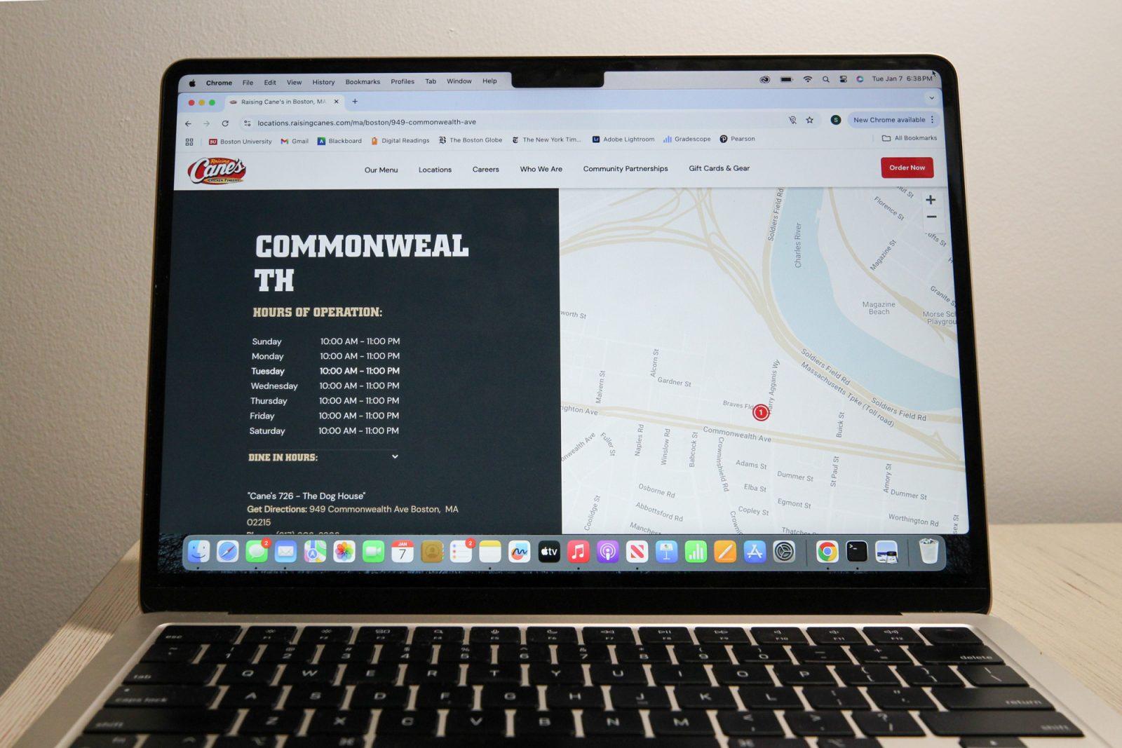Raising Cane’s on Commonwealth Avenue’s home page. The Raising Cane’s on West Campus temporarily closed its doors following reports of a foul odor in the restaurant. SARAH CRUZ/DFP PHOTOGRAPHER 