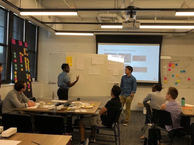 Boston University Spark! and Red Hat Inc. co-hosted an interaction design bootcamp for students and fellows. PHOTO COURTESY OF ELYSE CAROLYNN BUSH