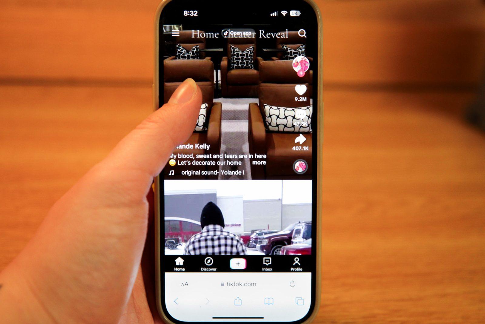 TikTok For You Page. Last Saturday TikTok voluntarily shut down access to users in the U.S. before reinstating access over 12 hours later, leaving students at Boston University reflecting on the platform’s cultural significance and its role in campus life. SARAH CRUZ/DFP PHOTOGRAPHER 
