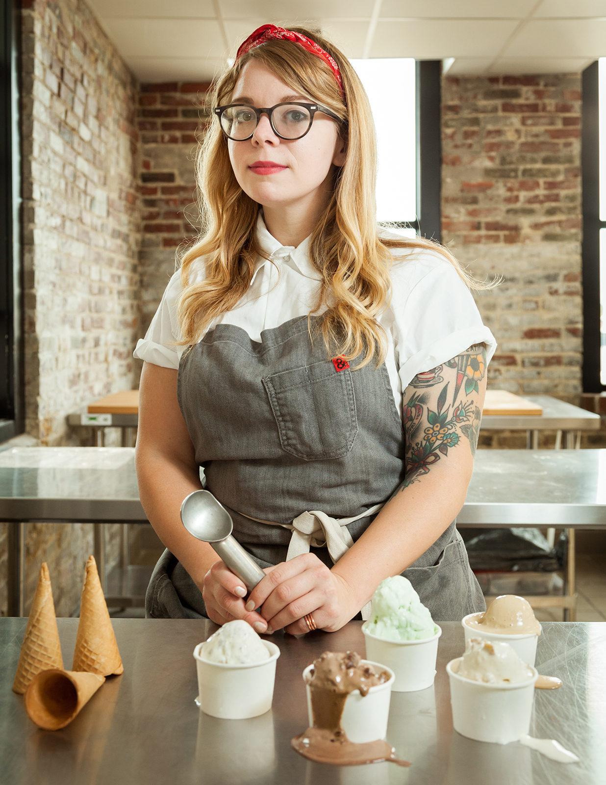 Founded by Jacqueline Dole, The Parlor Ice Cream Co. appears at the Continuum in Lower Allston Wednesday nights through Sept. 27. PHOTO COURTESY LIZZY AFFA