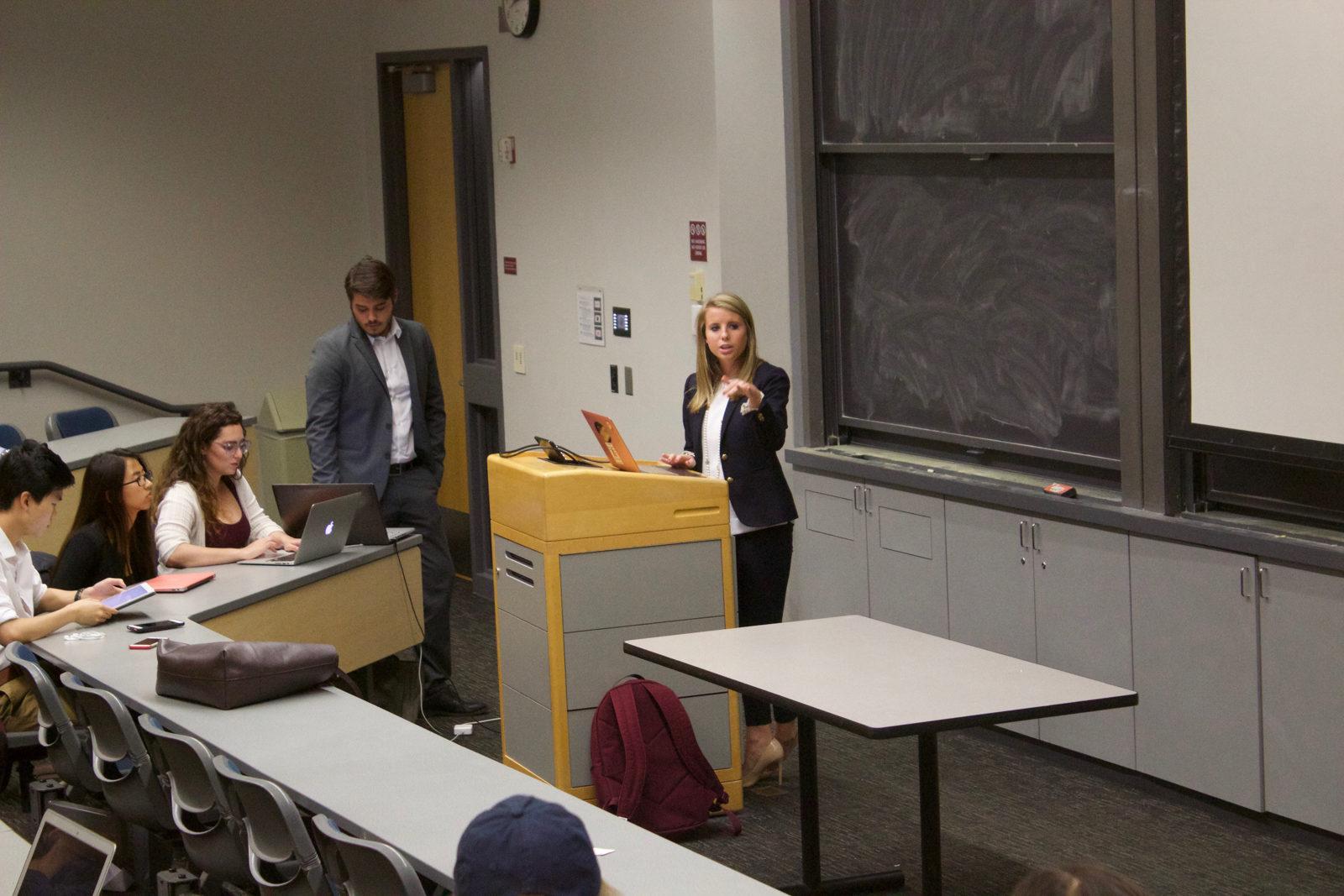 Student Government has its first meeting of the 2017-18 school year. PHOTO BY MAGGIE LEONE/ DAILY FREE PRESS STAFF