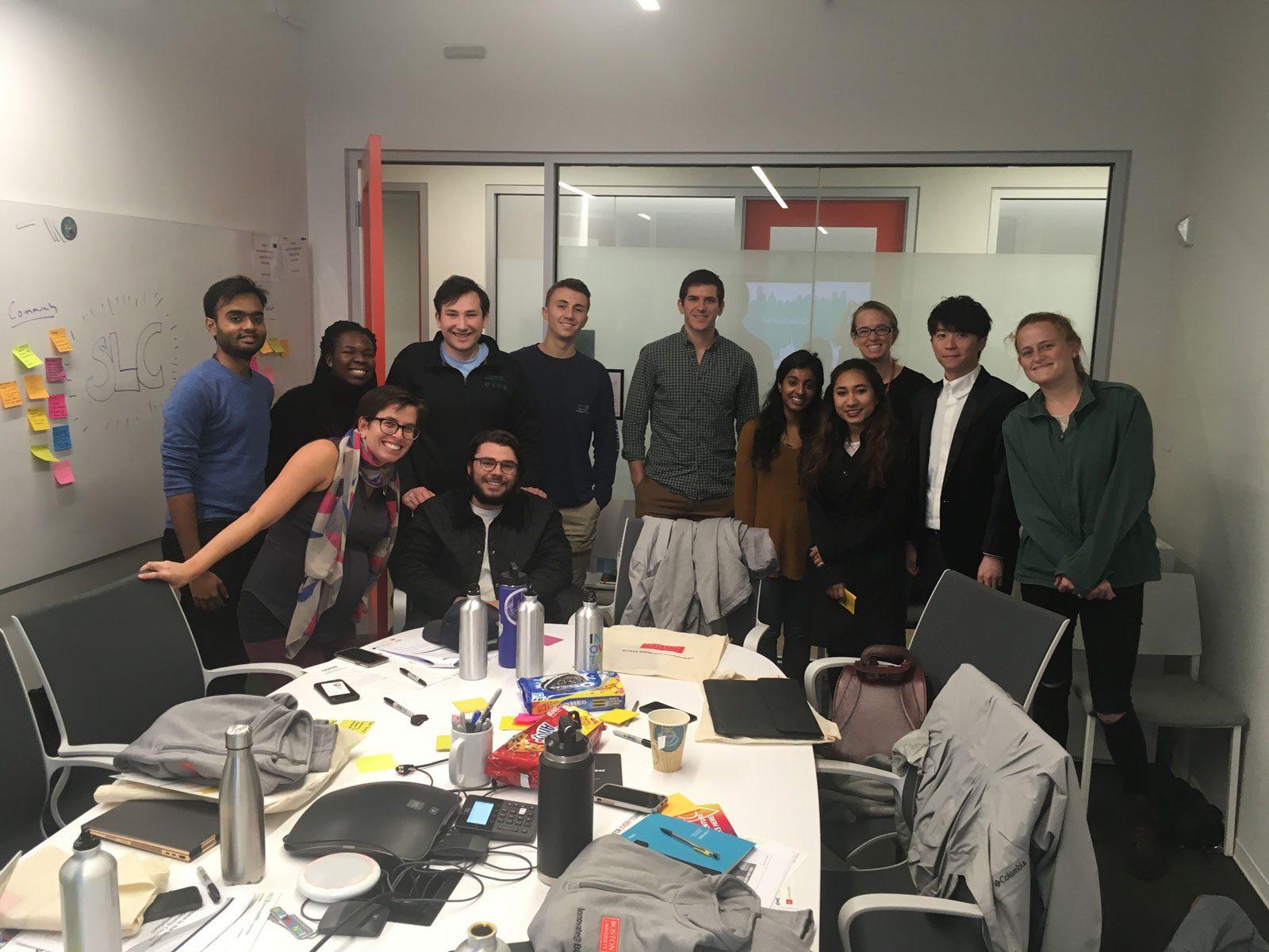 Innovate@BU’s Student Leadership Council, pictured above, will help oversee the new program’s growth and development. COURTESY OF AHLEA ISABELLA/ INNOVATE@BU