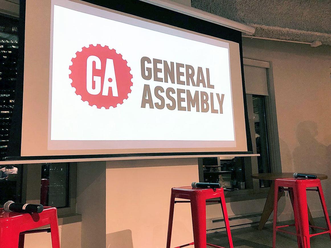 General Assembly Boston hosted special speaker Kate Atkin Tuesday for a talk on impostor syndrome. BECCA CAMPBELL/ DAILY FREE PRESS STAFF