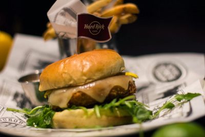 To honor October as Vegetarian Awareness Month, Hard Rock Cafe in Boston launched their first vegetarian-friendly menu. PHOTO BY ISABELLE NGUYEN-PHUOC/ DAILY FREE PRESS STAFF 