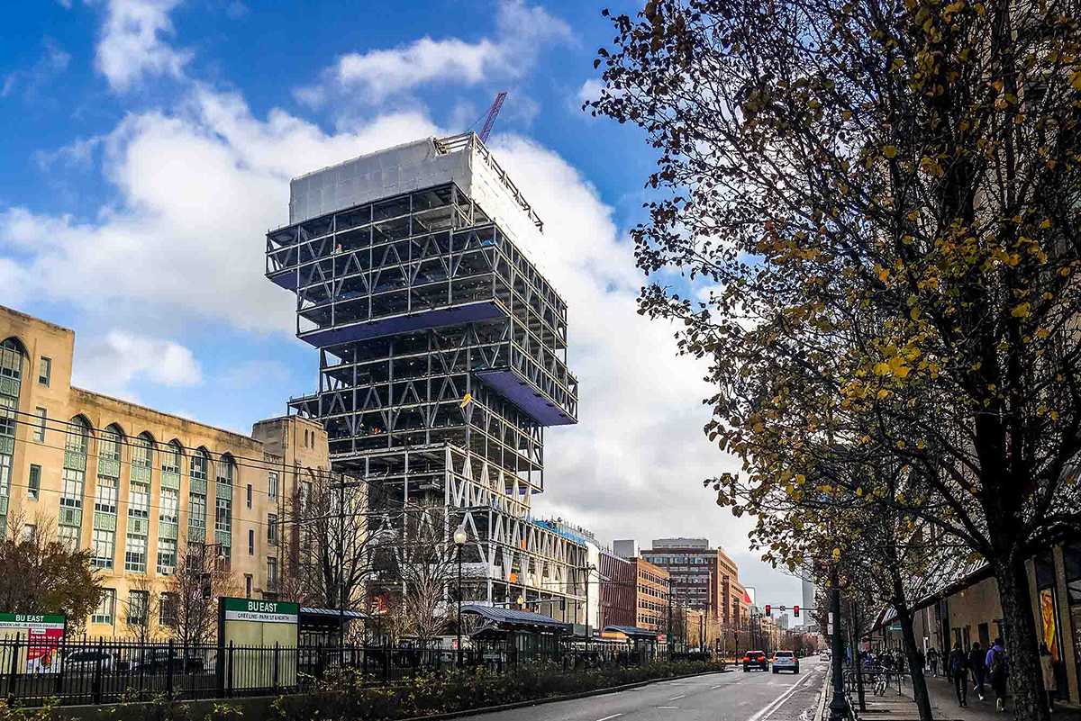Boston University’s Center for Computing &amp; Data Sciences. Faculty of CDS continue to work with the Data Science For Good initiative to tackle societal issues with technology. COURTESY OF JACKIE RICCIARDI VIA BU TODAY