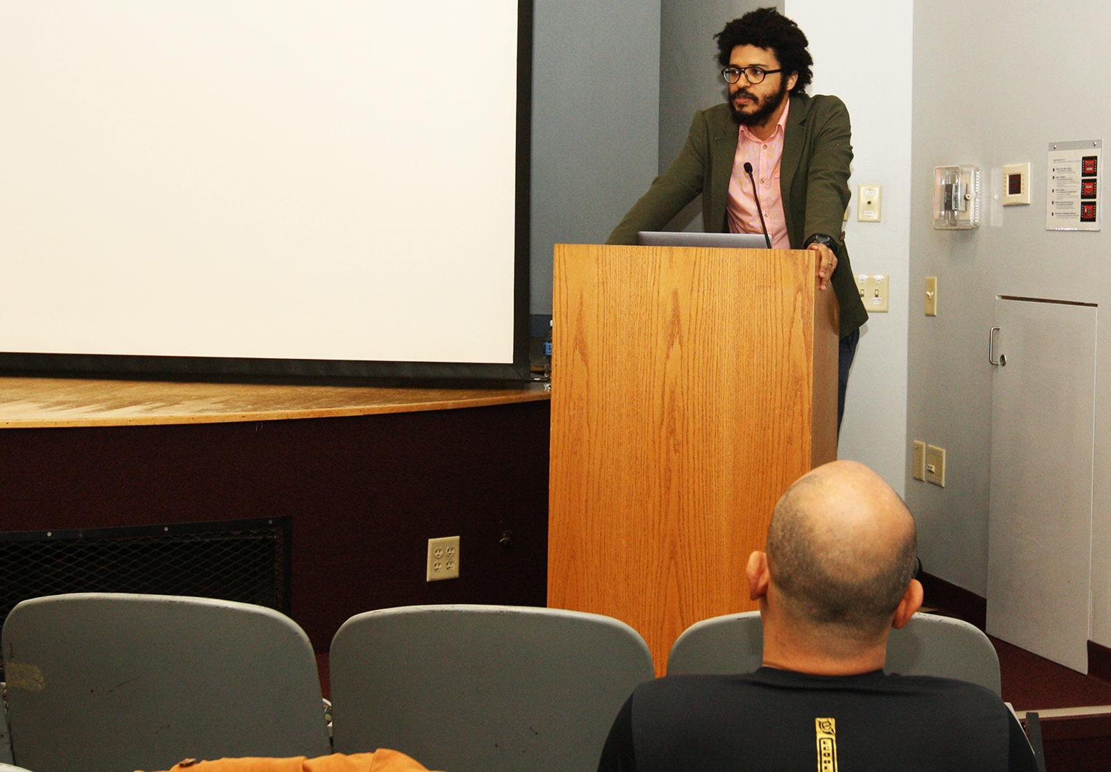Ten films are screened at the College of Communication over a course of three days as part of the 2017 Brazilian Free Spirit Film Festival. PHOTO BY JESSICA RICHARDSON/ DAILY FREE PRESS STAFF