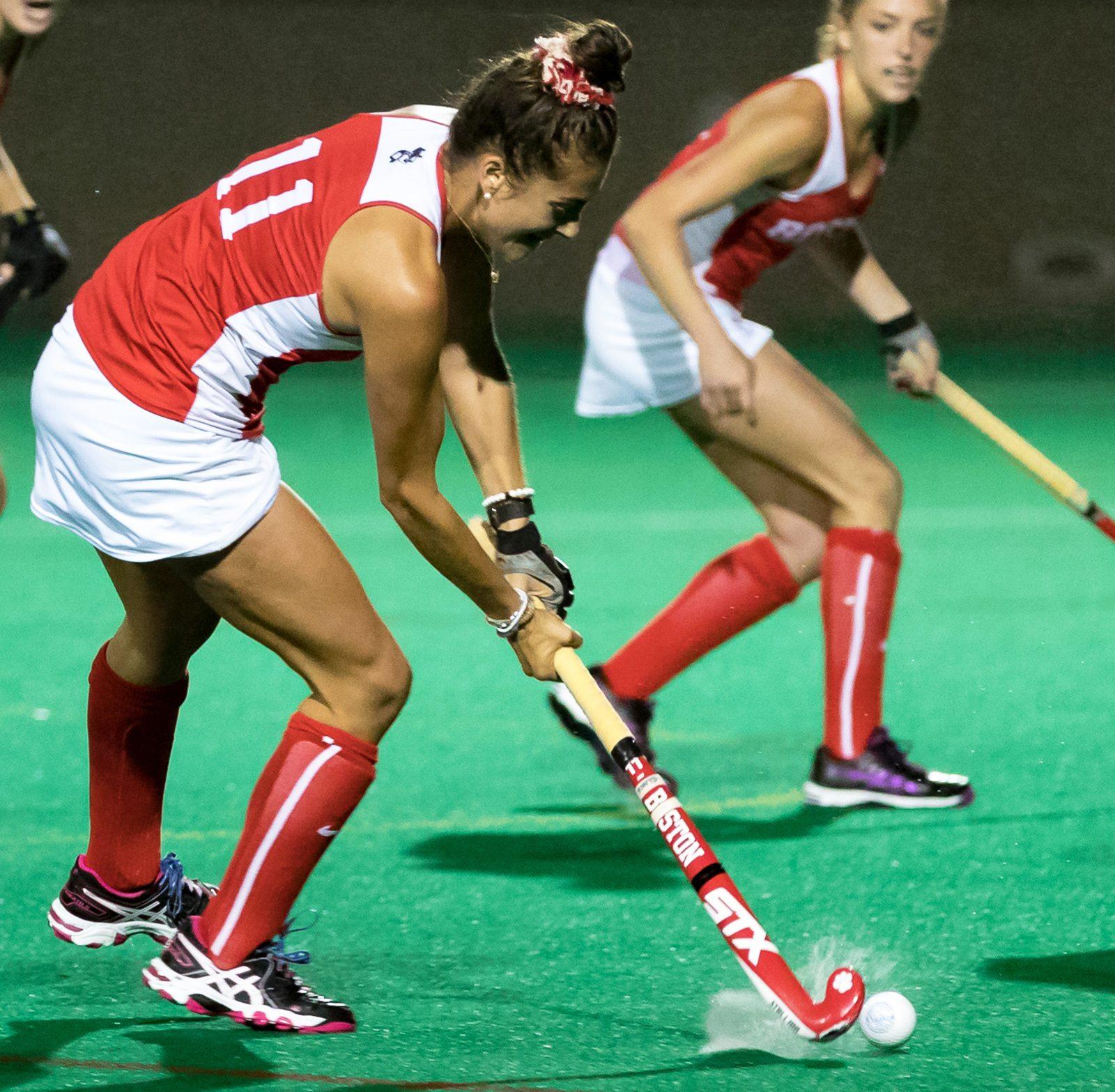 Senior forward Taylor Blood has 15 points for the Terriers this year. PHOTO BY JOHN KAVOURIS/ DAILY FREE PRESS STAFF