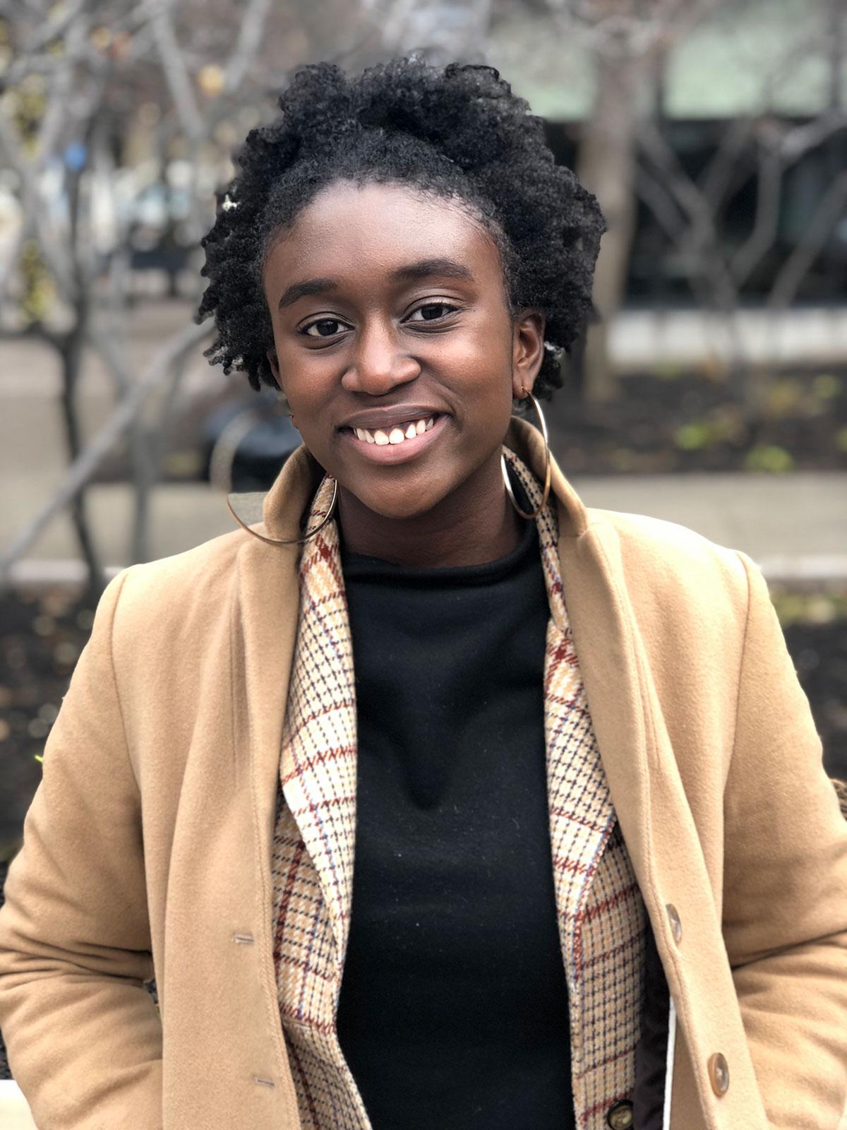 Junia Janvier, a freshman in Boston University’s College of Arts and Sciences and a member of BUild Lab’s First Year Innovation Fellowship, founded My Sisters Keeper, a non-profit that works to instill self-confidence in young girls of color. COURTESY JUNIA JANVIER