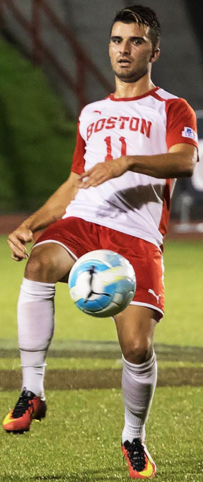 Senior forward Felix De Bona led the Terriers in points this season. PHOTO BY JUSTIN HAWK/ DAILY FREE PRESS STAFF 