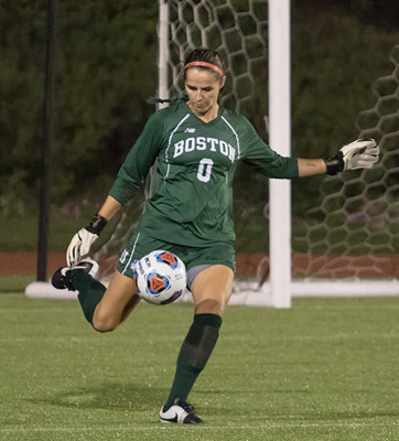 Senior goalkeeper Alyssa Parisi allowed six goals in a loss to Penn State on Friday. PHOTO BY JUSTIN HAWK/DFP FILE PHOTO