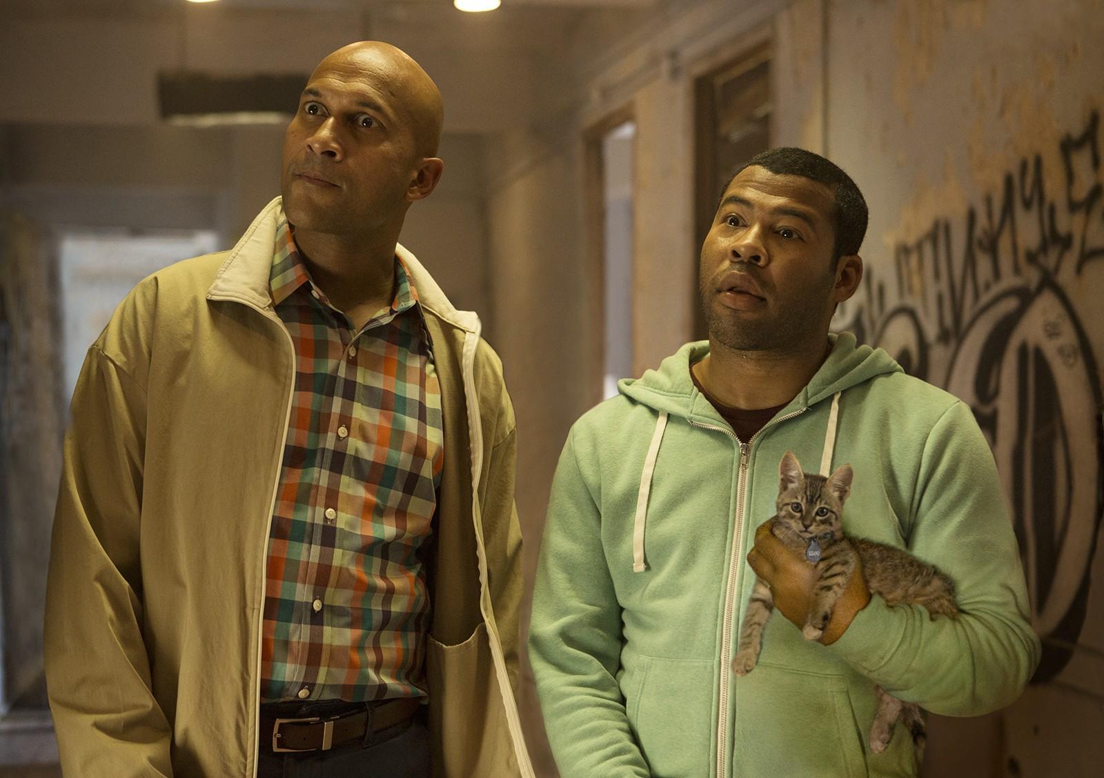Keegan-Michael Key and Jordan Peele star as Clarence and Rell in the action-comedy "Keanu,” opening Friday. PHOTO COURTESY STEVE DIETL