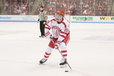 Freshman forward Clayton Keller scored his sixth goal of the season at Vermont after returning from an injury. PHOTO BY JUSTIN HAWK/DAILY FREE PRESS