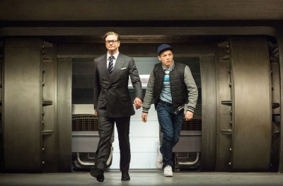 Colin Firth stars as Harry Hart (left), a spy who helps Eggsy, played by Taron Egerton, apply for Kingsman, a top-secret independent intelligence organization in “Kingsman: The Secret Service,” released Friday. PHOTO COURTESY OF TWENTIETH CENTURY FOX FILM CORPORATION