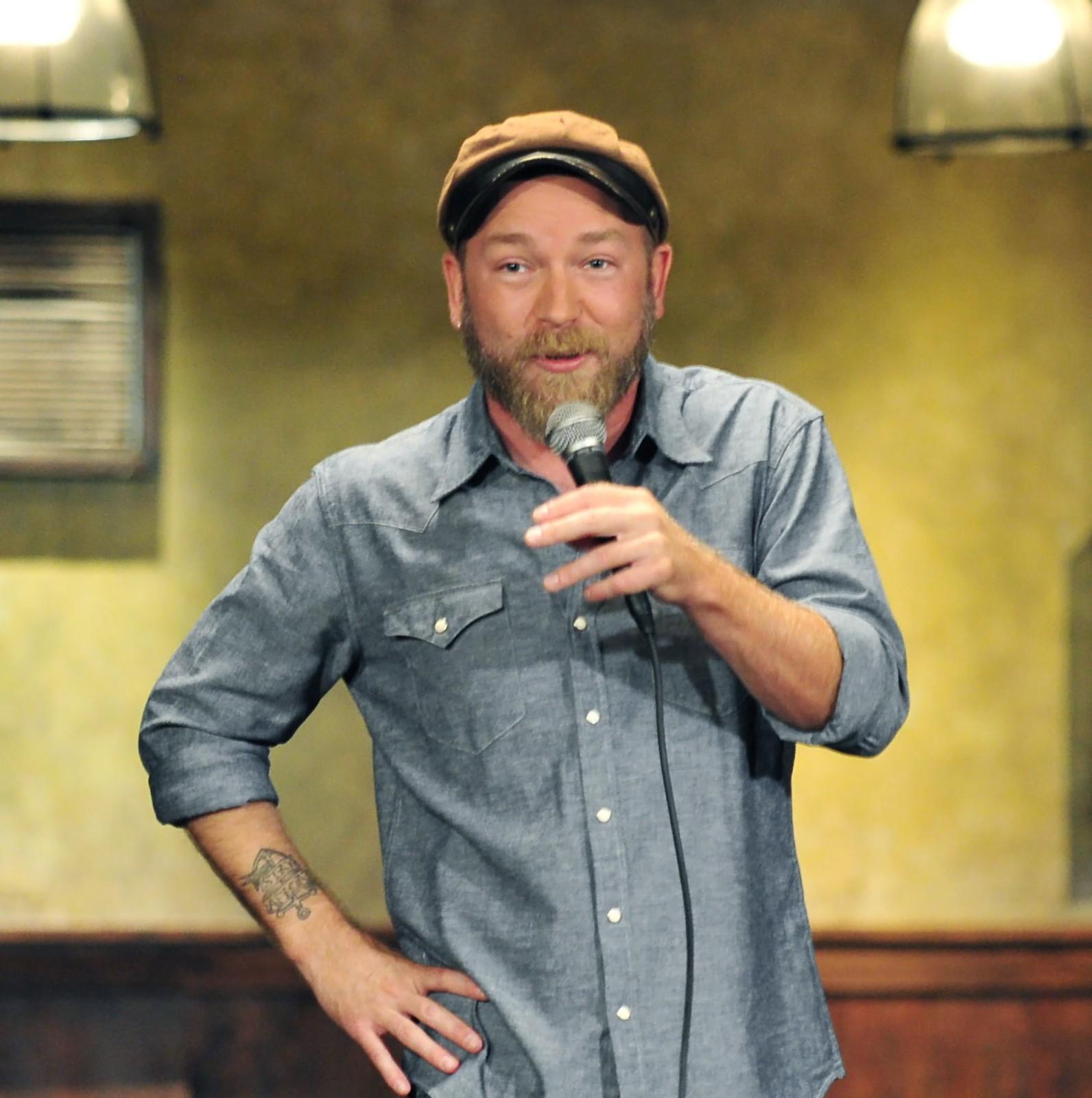 Funnyman Kyle Kinane, best known for his many appearances on Comedy Central, performed at the Royale Sunday night as part of his “Shooting For Third” tour with Shane Torres. PHOTO COURTESY MOSES ROBINSON/PITCH PERFECT