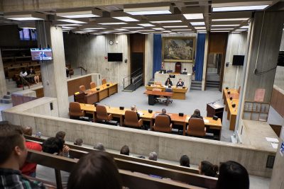 The Boston City Council holds a hearing Tuesday morning to address discrimination and health access in school systems for LGBTQ youth of color in Boston. PHOTO BY BRIAN SONG/ DAILY FREE PRESS STAFF