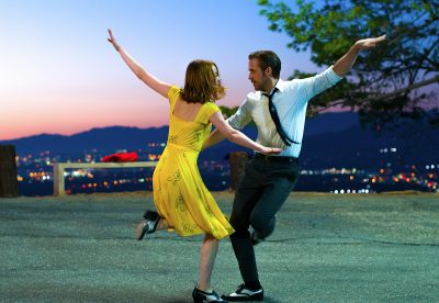 Ryan Gosling as Sebastian and Emma Stone as Mia in “La La Land.” PHOTO COURTESY DALE ROBINETTE