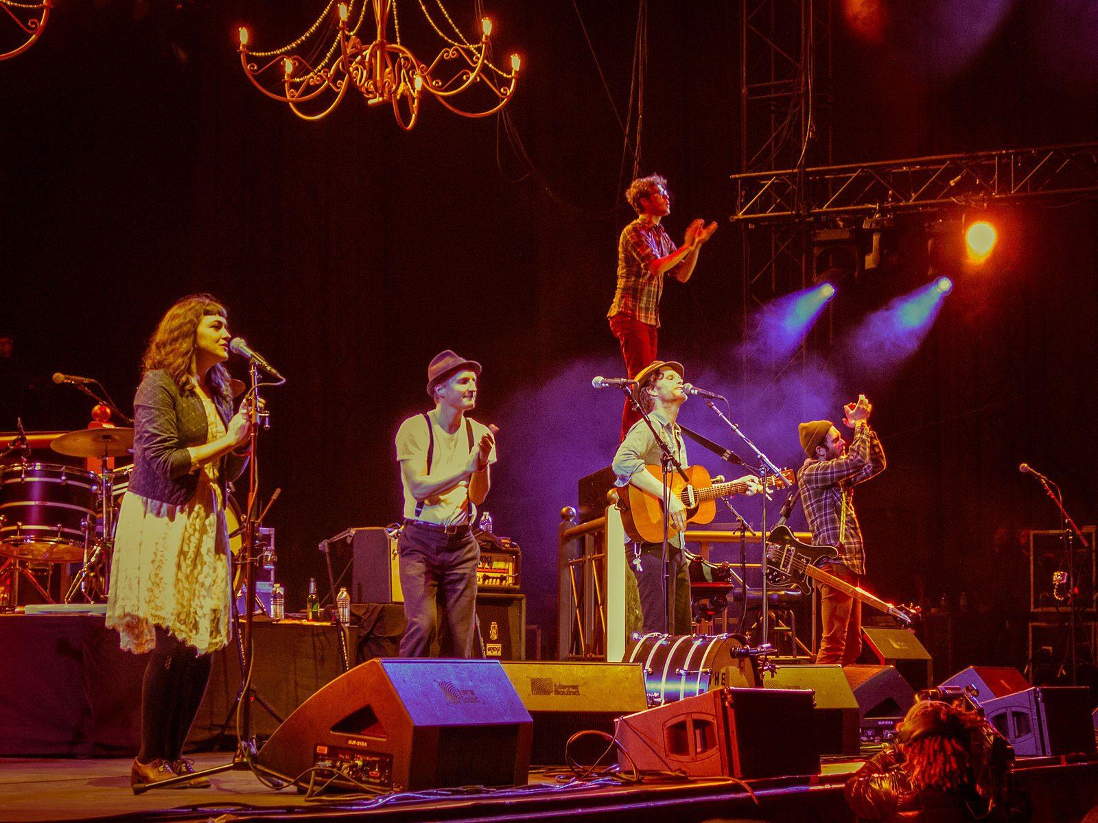 The Lumineers perform at the Sasquatch Music Festival in George, Washington in May 2013. The indie band’s third studio album, titled “III,” was released on Sept. 13. COURTESY OF WIKIMEDIA