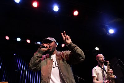 At a charity concert hosted by Zumix, hip-hop artist Latrell James and Oompa use music as a tool to empower youth and spread positive change in adolescents. PHOTO COURTESY DAWRY RUIZ