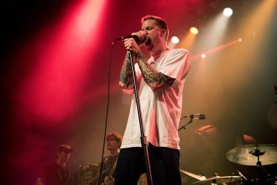 Parker Cannon, lead singer of California band “The Story So Far,” opens for Good Charlotte Sunday at House of Blues. PHOTO BY LAUREN PETERSON/ DAILY FREE PRESS STAFF