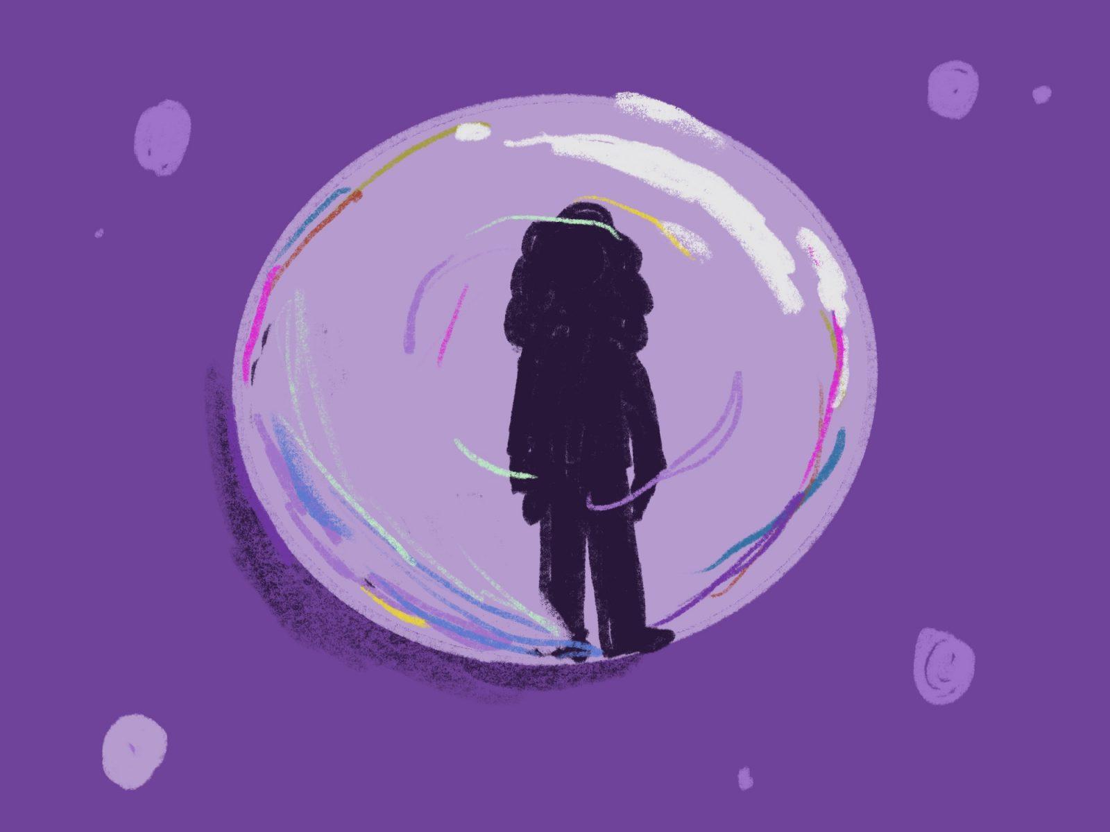 The imaginary show in the bubble