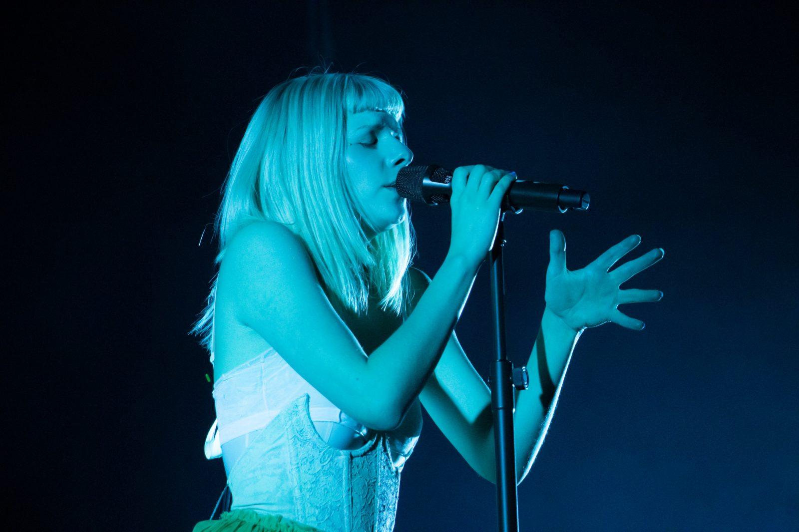 AURORA singing at MGM Music Hall at Fenway. 
