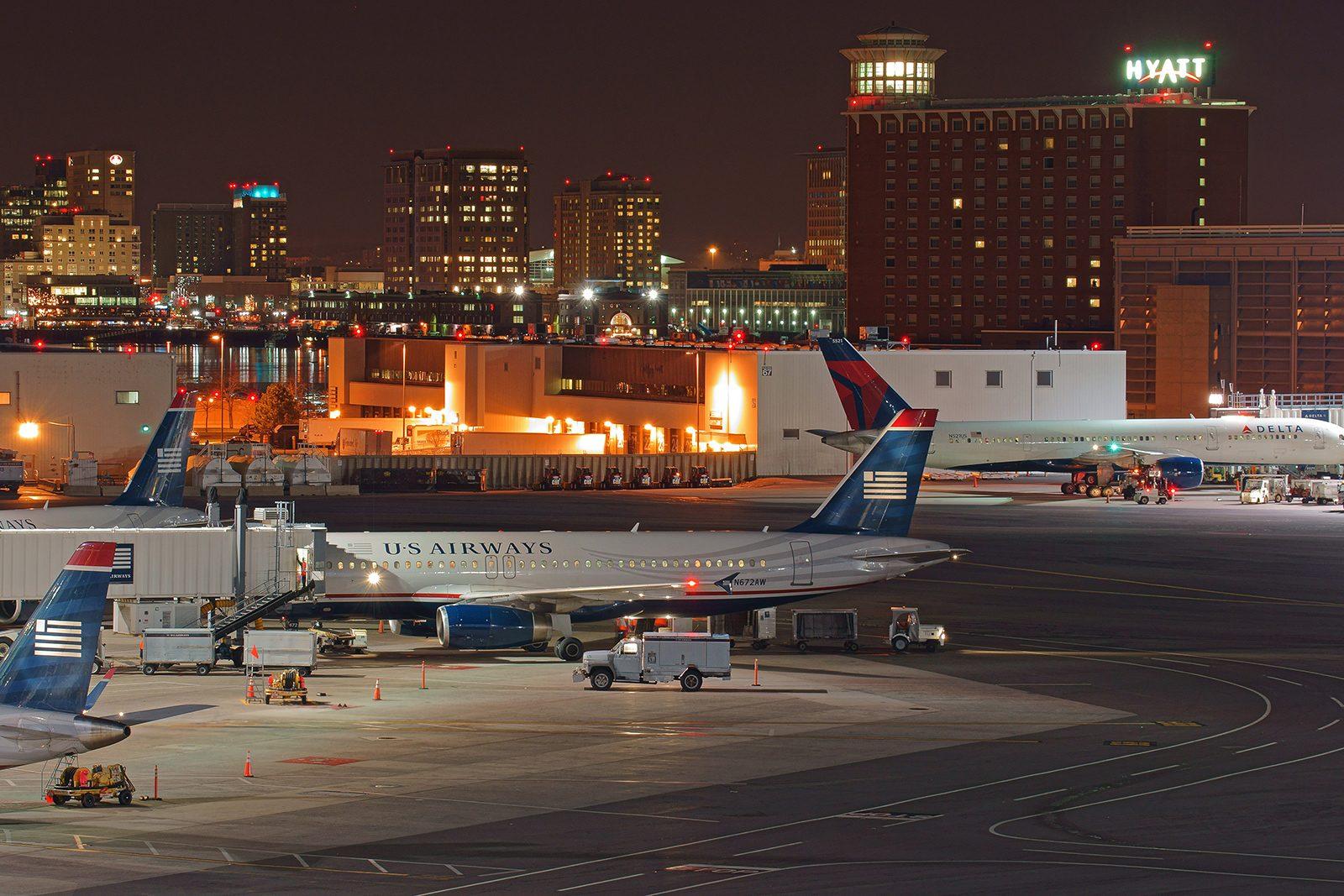 Boston’s Logan Airport will no longer allow ride-sharing apps to pick-up passengers from the curbside, transitioning to the airport’s Central Garage. COURTESY OF WIKIMEDIA COMMONS