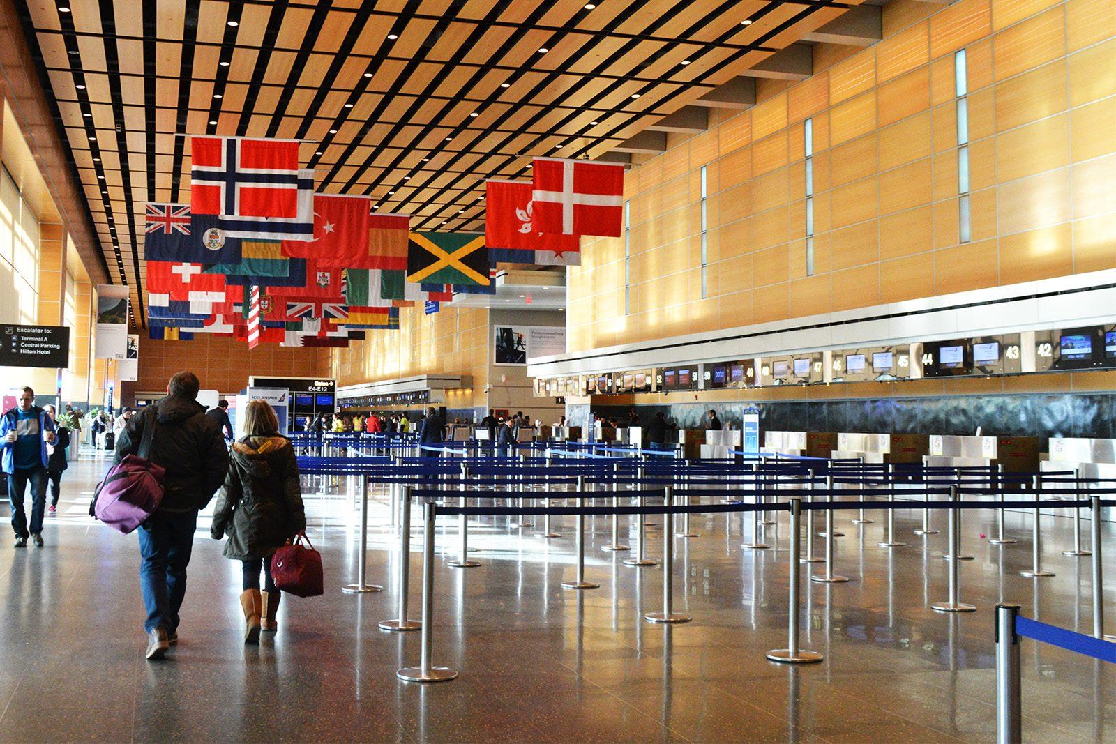 Massachusetts congressional delegation asks Boston Logan International Airport to refrain from detaining people who would be affected by the travel ban. PHOTO BY CHLOE GRINBERG/ DAILY FREE PRESS STAFF