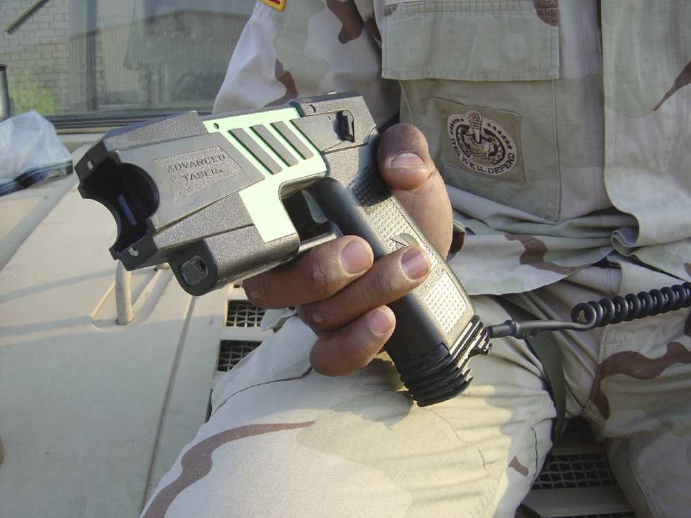 Reports show that Massachusetts police departments nearly doubled their use of electronic weapons, like tasers and stun guns, from 2015 to 2016. PHOTO COURTESY WIKIMEDIA COMMONS 

