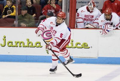 Freshman defenseman Chad Krys has three points in his last five games. PHOTO BY JUSTIN HAWK/DAILY FREE PRESS STAFF