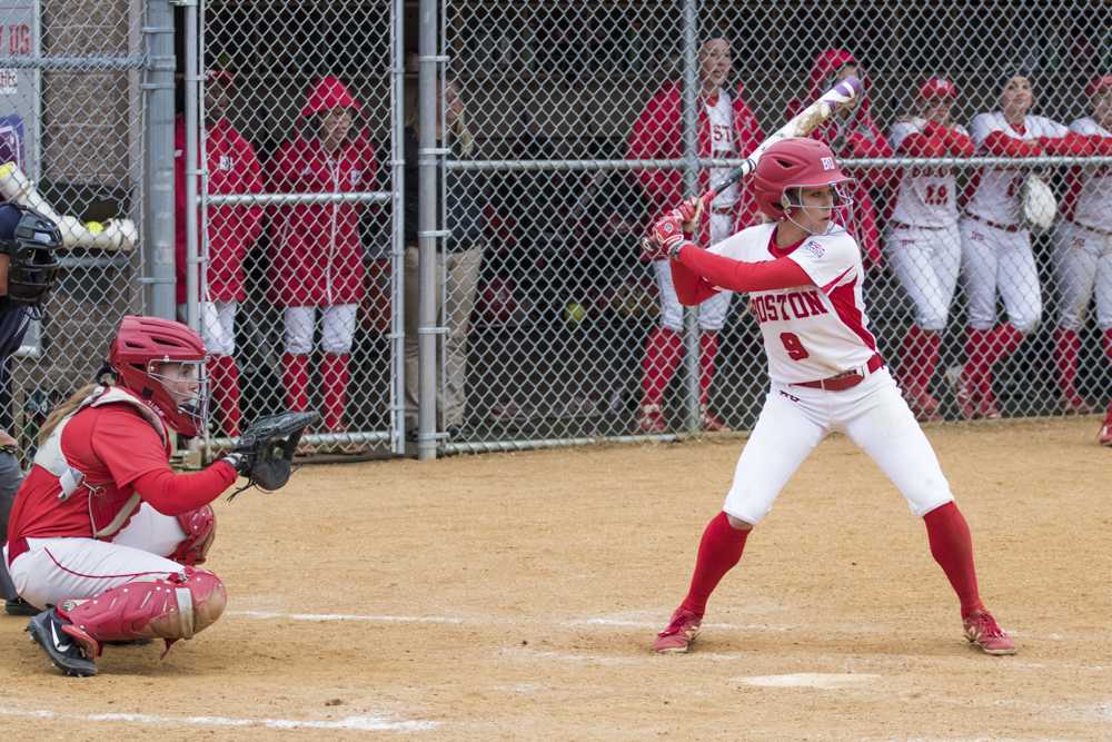 Senior infielder and outfielder Jilee Schanda had three hits and one run against Central Connecticut State on Sunday. PHOTO BY JUSTIN HAWK/ DFP FILE PHOTO 