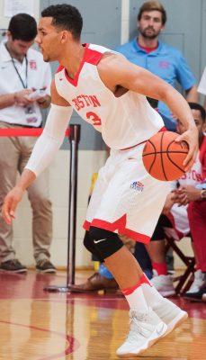 Senior guard Eric Fanning has averaged 15 points per game this season. PHOTO BY JUSTIN HAWK/ DAILY FREE PRESS STAFF`