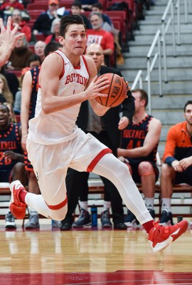 Sophomore Nick Havener nabbed 12 rebounds against Bucknell. PHOTO BY MADDIE MALHOTRA/DAILY FREE PRESS STAFF