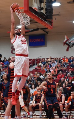 After missing a significant chunk of the regular season's final weeks, Nate Dieudonne played a key role in last week's win over Fordham.PHOTO BY MADDIE MALHOTRA/DAILY FREE PRESS STAFF