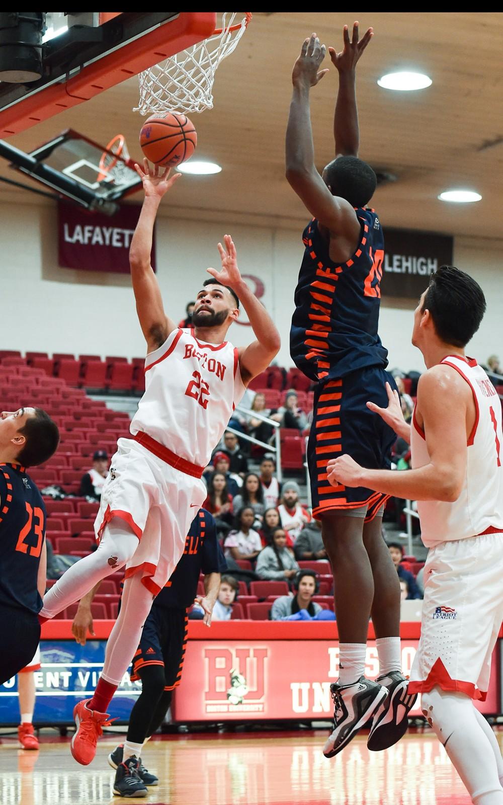 Senior Nathan Dieudonne made six of his 10 field goals. PHOTO BY MADDIE MALHOTRA/DAILY FREE PRESS STAFF