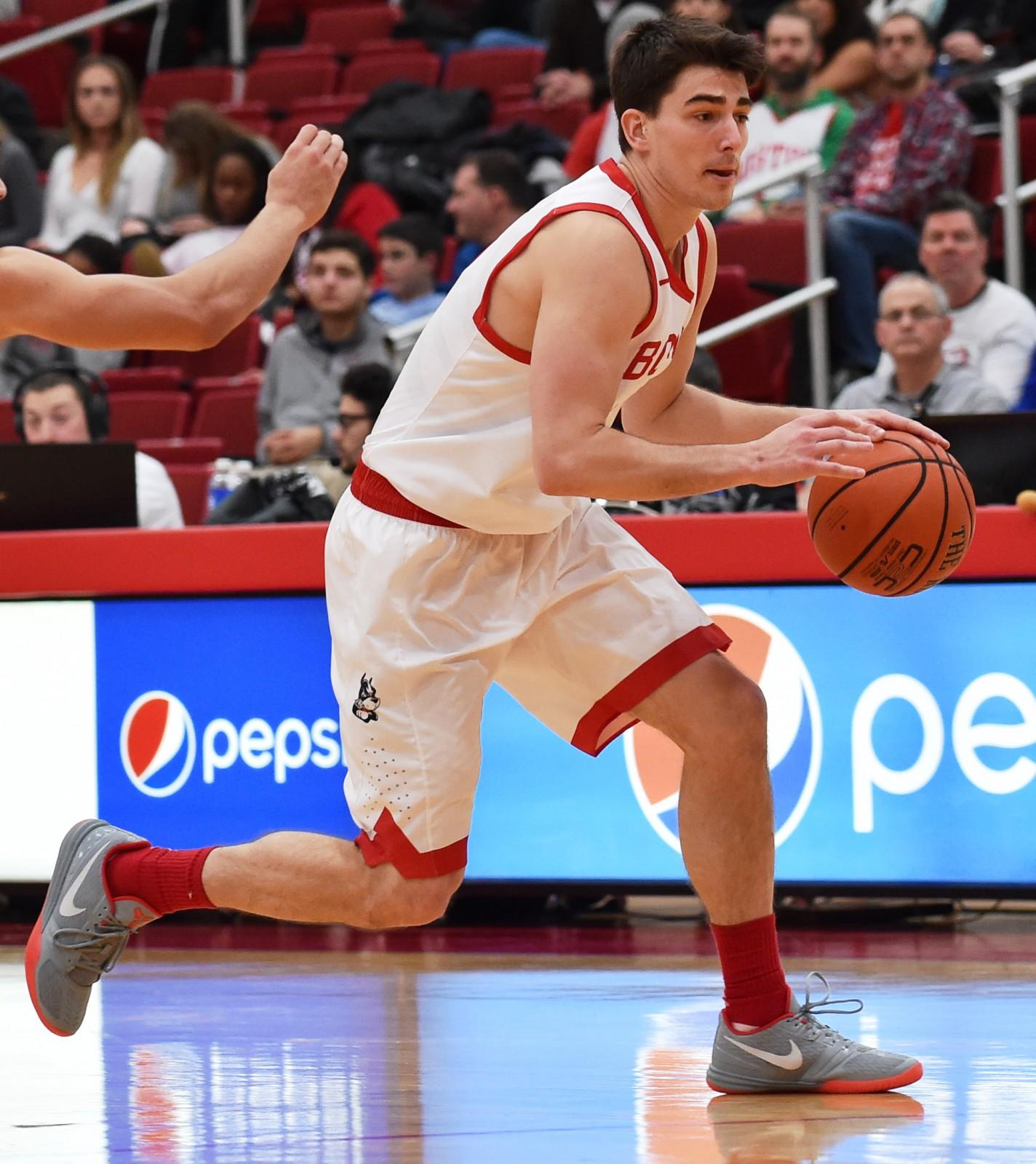Senior John Papale led BU in scoring. PHOTO BY MADDIE MALHOTRA/DAILY FREE PRESS STAFF