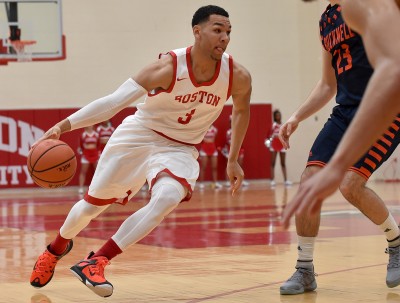 Eric Fanning led BU with yet another double-double. PHOTO BY MADDIE MALHOTRA/DAILY FREE PRESS 
