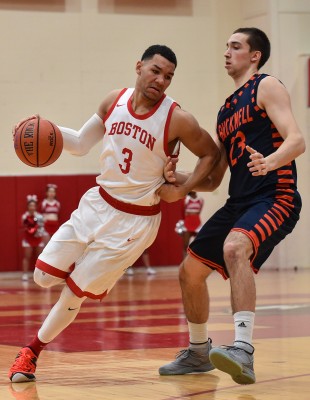 Senior guard Eric Fanning paced the Terriers with a double-double, but it wasn't enough to pull out the win. PHOTO BY MADDIE MALHOTRA/DFP FILE PHOTO