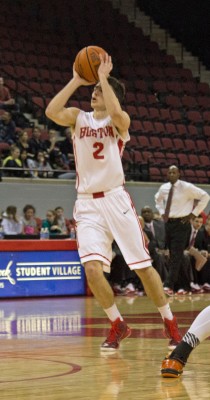 John Papale led the way, banking in a team-leading 22 points. PHOTO BY ALEXANDRA WIMLEY/DFP FILE PHOTO