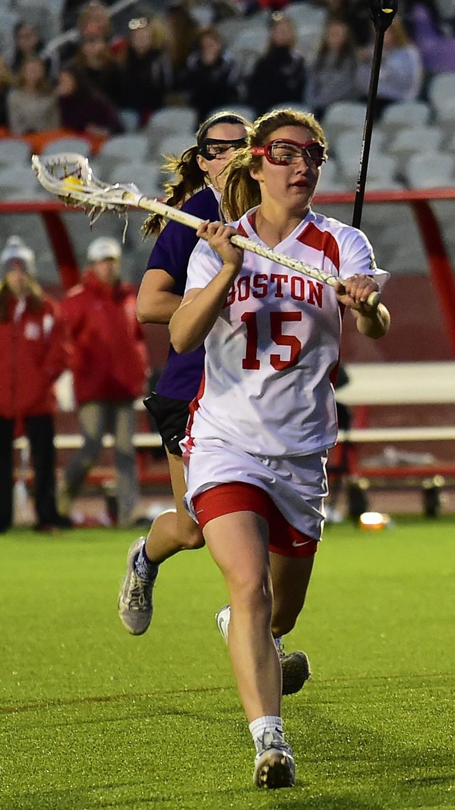 Senior midfielder Ally Adams is tied for the team lead in points this season with 36. PHOTO BY MADDIE MALHOTRA/DAILY FREE PRESS STAFF