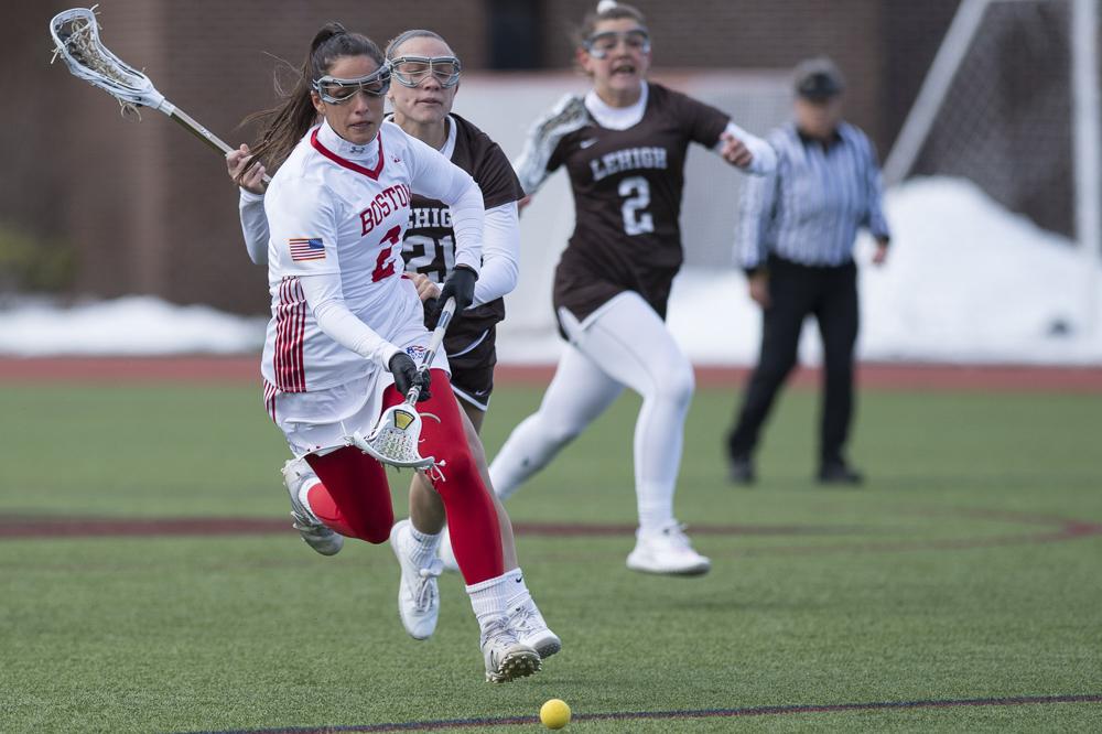 Junior midfielder Kaitlin Belval had a two-goal performance against Loyola on Saturday. PHOTO BY MADDIE MALHOTRA/DAILY FREE PRESS STAFF