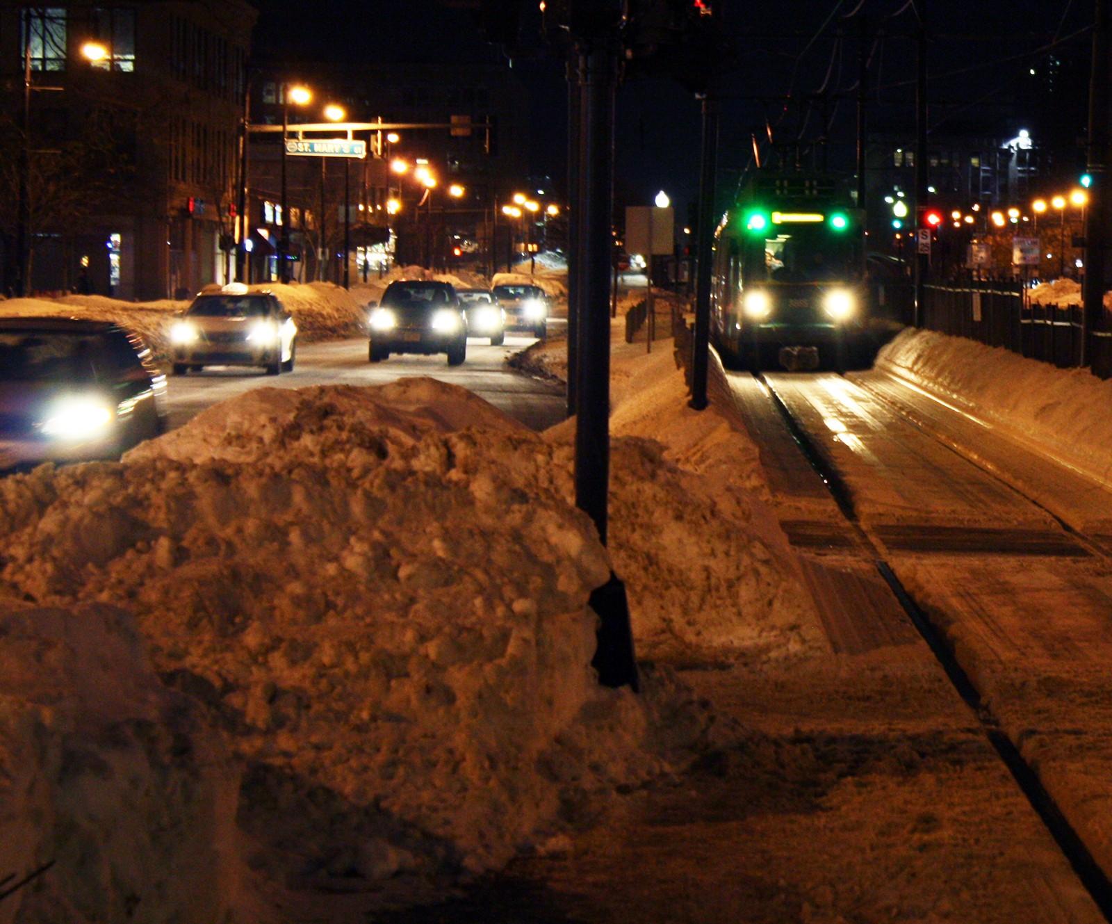 The Massachusetts Bay Transportation Authority held a conference call Tuesday afternoon with members of the media to speak about the weather's impact on transportation. PHOTO BY BETSEY GOLDWASSER/DAILY FREE PRESS STAFF 