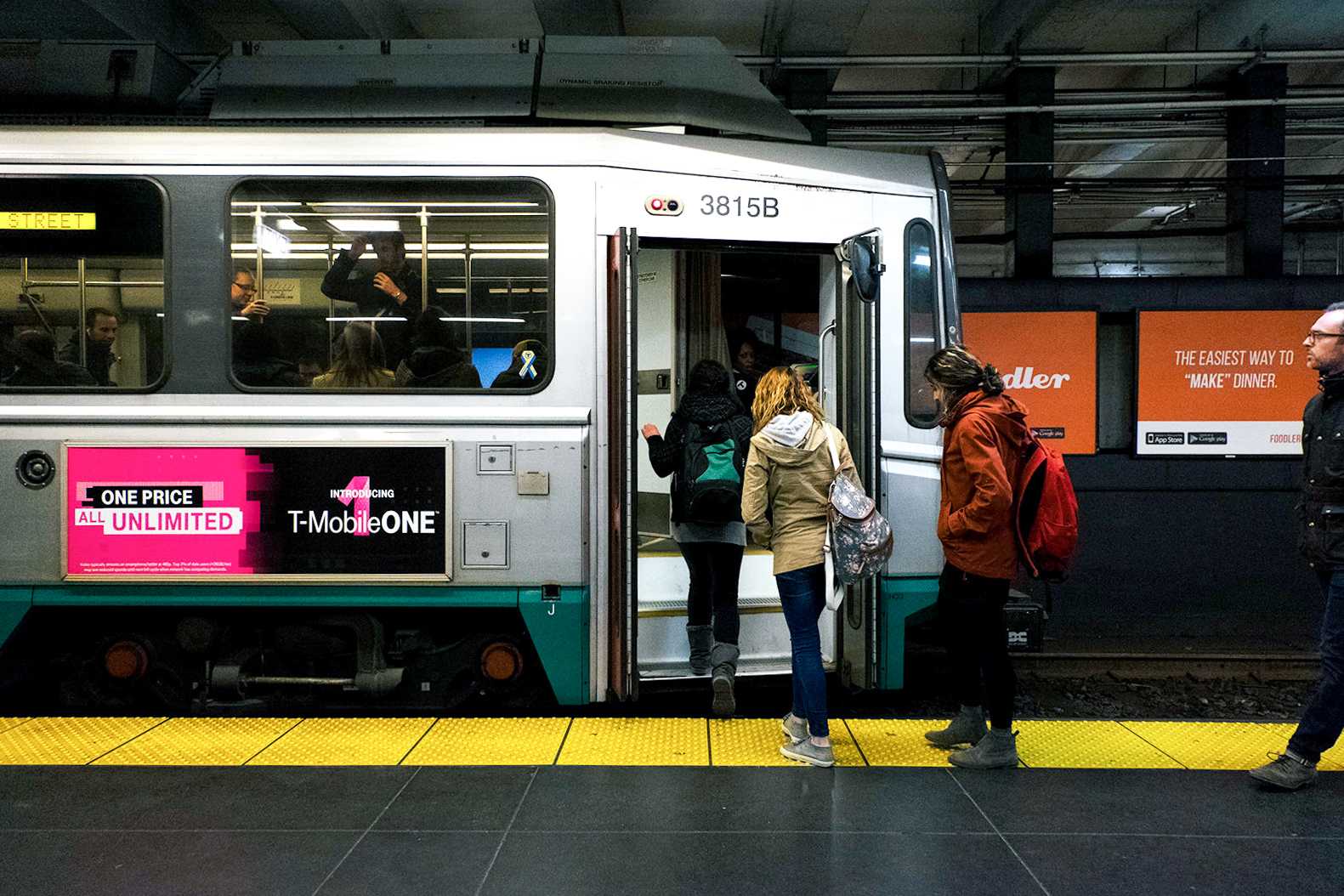 Violent crime on the MBTA decreased by 5 percent from 2017 to 2018. BRIAN SONG/ DFP FILE