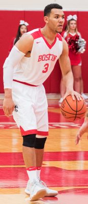 Eric Fanning was the lone bright spot for BU, as scored 21 points in defeat. PHOTO BY JUSTIN HAWK/ DAILY FREE PRESS STAFF